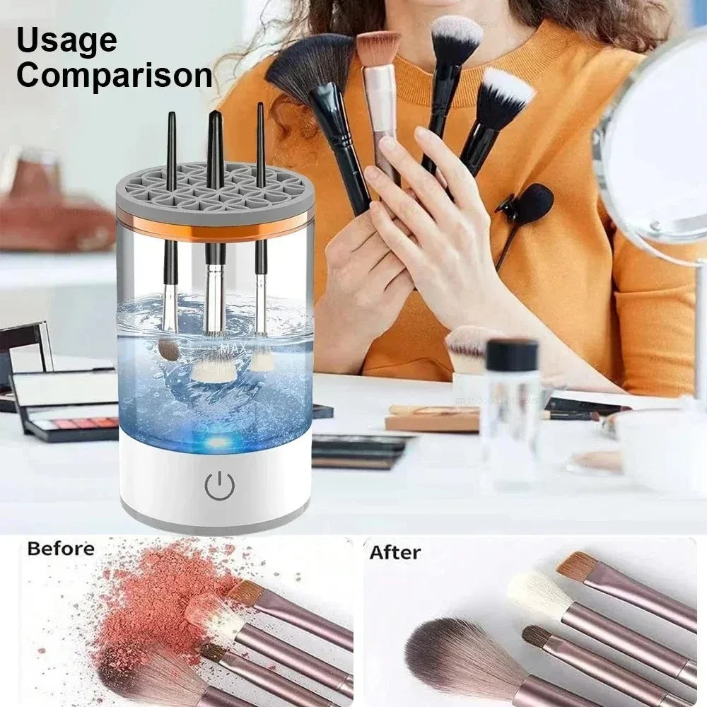 Electric Automatic Rotating Makeup Brush Cleaner